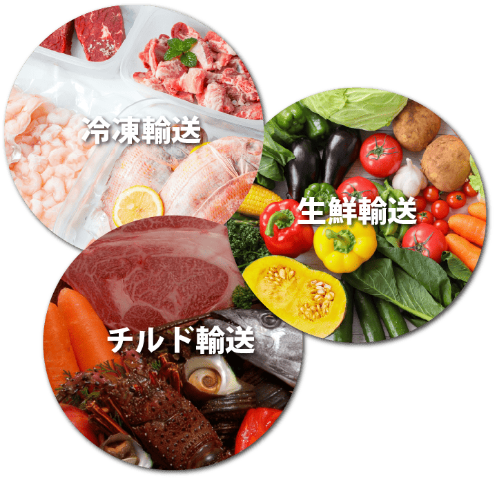 冷蔵輸送・冷凍輸送・チルド輸送